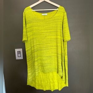 Bryn Walker Chartreuse High-low Tunic